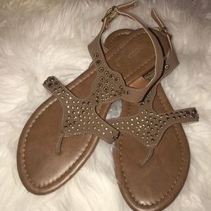 Tan sandals